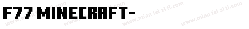 F77 Minecraft字体转换